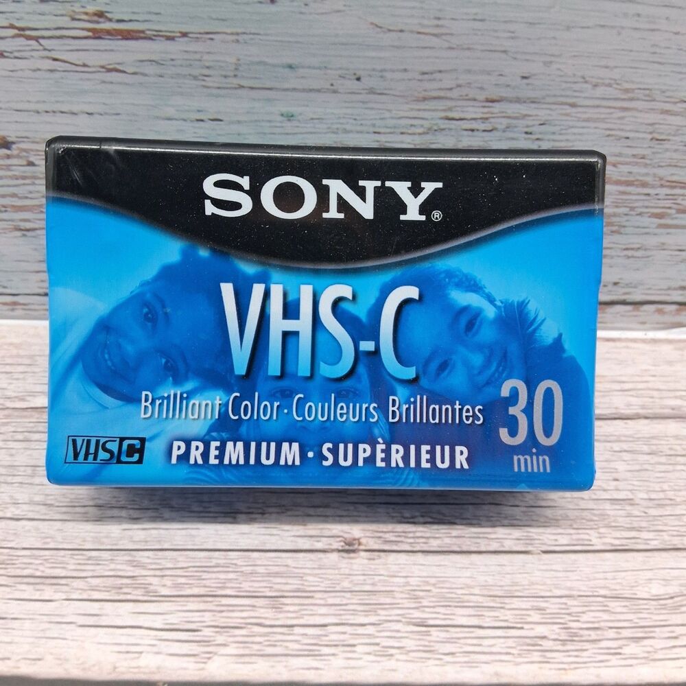 Sony Premium VHS-C SP 30 Min/Ep 90 Min Camcorder Blank Tape New Factory Sealed